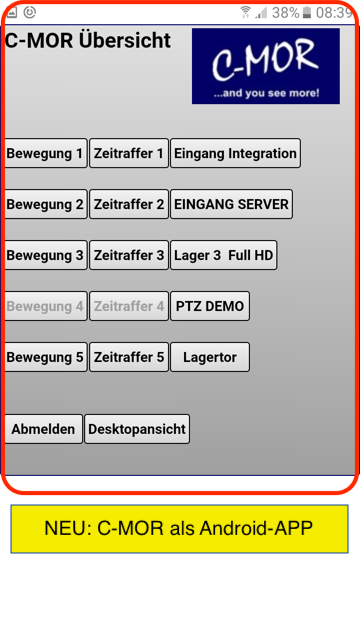 C-MOR im APP-Modus nachher