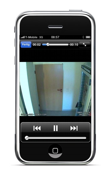 Videoalarm Wohnhaus-Videoüberwachung auf Handy/iPhone/Android abspielen