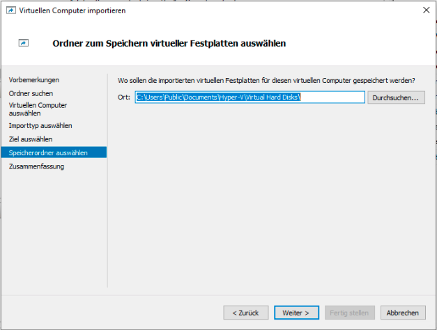 Hyper-V virtuelle Festplatte