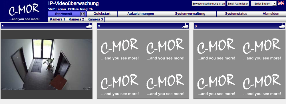 c-mor videoueberwachung grundeinstellungen