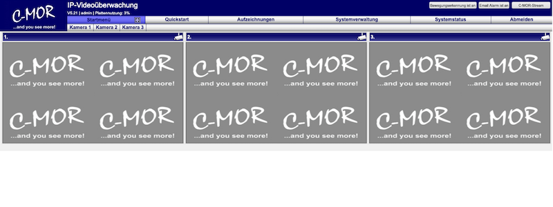 C-MOR Default IP Startseite