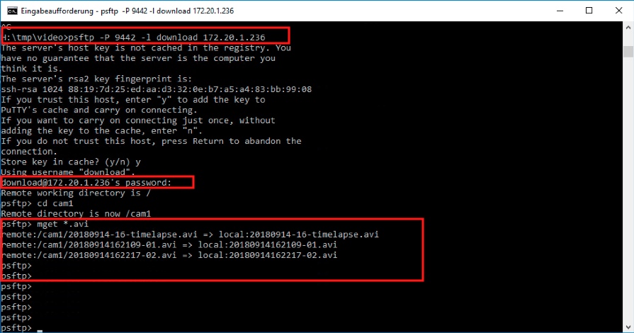 psftp Videoueberwachung Download